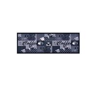 vidaXL Keukenmat wasbaar Coffee 45x150 cm blauw315967