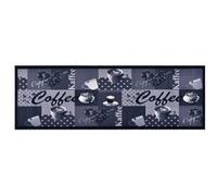 vidaXL Keukenmat wasbaar Coffee 45x150 cm blauw315967 Bleu G