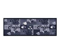 vidaXL Tapis de cuisine lavable Paillasson bleu café 60x300 cm