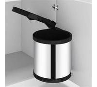 vidaXL Keukenvuilnisbak inbouw 8 L roestvrij staal51171 Argent G