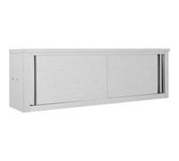vidaXL Armoire de cuisine avec portes coulissantes 150x40x50 cm Inox