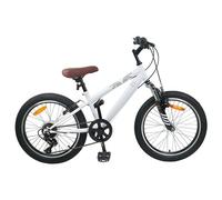 Vidaxl Kids Mountain Bike 20 Pouces 6-Speed Pour 5-8 Ans Blanc