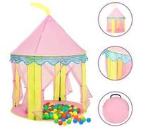 vidaXL Kinderspeeltent met 250 ballen 100x100x127 cm roze3107745 Rose G