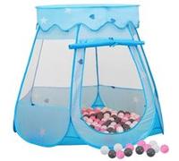Vidaxl Tente De Jeu Pour Enfants Avec 250 Balles Bleu 102x102x82 Cm