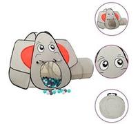 vidaXL Kinderspeeltent met 250 ballen olifant 174x86x101 cm grijs3107740 Gris G