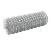 vidaXL Grillage à poules Kippengaas 10 x 0,5 m en acier galvanisé argenté