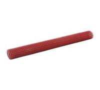 vidaXL Kippengaas 10x1,5 m staal met PVC coating rood143672 G