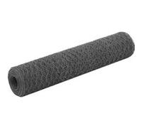 vidaXL Kippengaas 25x0,75 m staal met PVC coating grijs143278 G