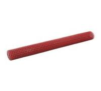 Kippengaas 25x1,5 m staal met PVC coating rood143678