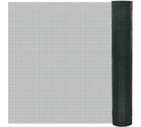 vidaXL Grillage Acier galvanisé et revêtement en PVC 25 x 1 m Vert