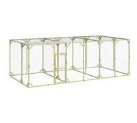 Poulailler Cage à Poulets Enclos Extérieur 200x400x200 cm Bois Pin Massif vidaXL