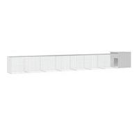 vidaXL Kippenhok 700x91x100 cm gegalvaniseerd staal grijs3106464 Gris G