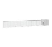 vidaXL Kippenhok 800x91x100 cm gegalvaniseerd staal grijs3106465 Gris G
