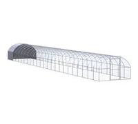 vidaXL Kippenren 3x24x2 m gegalvaniseerd staal3095480 Argent G