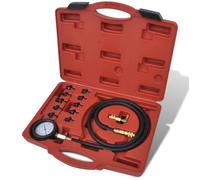 vidaXL Kit à outils de test de pression de l'huile et du moteur