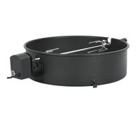 vidaXL Kit d'anneau de rôtissoire de barbecue 57 cm Noir