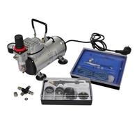 vidaXL Kit de Compresseur d'Aérographe à Piston 2 Pistolets Peinture 140283 G