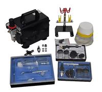 vidaXL Kit d'aérographe – Compresseur à piston avec 3 pistolets
