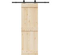 vidaXL Kit de ferrures pour portes coulissantes 152,5 cm Acier noir
