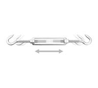 vidaXL Kit de fixation pour voile d'ombrage, 5 pièces, acier inoxydable