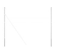 vidaXL Kit de poteaux de clôture de 210 cm, 12 pièces en acier galvanisé avec zinc, pour l'extérieur, anti-rouille, protection UV, facile à monter, incluant des connecteurs et des vis, barrière pour