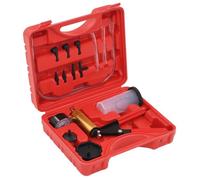 Kit de Purge de Frein et Pompe à Vide Etanchéité des Tuyaux Vannes Aspiration Voiture Véhicule Entretien des Freins Garage Atelier
