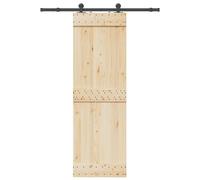vidaXL Kit de quincaillerie de porte coulissante 152,5 cm acier noir