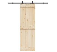 vidaXL Kit de quincaillerie de porte coulissante 183 cm Acier Noir