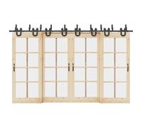 vidaXL Kit de quincaillerie de porte coulissante 366 cm acier noir