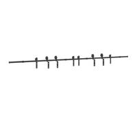 vidaXL Kit de quincaillerie de porte coulissante 400 cm acier noir