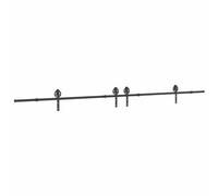 vidaXL Kit de quincaillerie de porte coulissante 400 cm acier noir