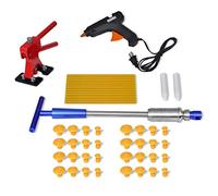 vidaXL Kit de réparation de bosses, outil de débosselage pour garage de voiture, outil de débosselage, marteau à colle, pistolet à colle pour débosselage de carrosserie automobile, outil de voiture