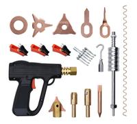 vidaXL Kit de Soudeur d'Extracteur de Bosses 67 pcs Outils de Réparation Automobile Marteau à Inertie Carrosserie de Voiture Véhicule Atelier G