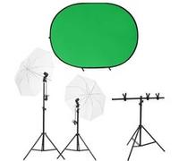 Kit de studio photo avec éclairage et écran de fond, kit de studio, lampe de lumière du jour, ensemble d'éclairage de studio, lumière de studio