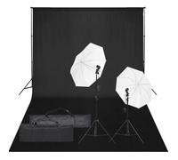 vidaXL Kit de Studio Photo avec Éclairage et Toile de Fond Lumière de Photographie Système de Fond Kit 3094650