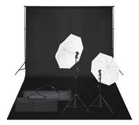 Kit de Studio Photo avec Eclairage et Toile de Fond Lumière de Photographie Système de Fond Kit 3094650
