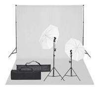 Kit de Studio Photo avec Eclairage et Toile de Fond Lumière de Photographie Système de Fond Kit de Support de Fond 3094652