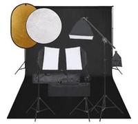 Kit de Studio Photo avec Eclairage Toile de Fond et Réflecteur Lumière de Photographie Système de Fond Kit 3094692