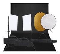 Kit de Studio Photo avec Eclairage Toile de Fond et Réflecteur Lumière de Photographie Système de Fond Kit 3094759
