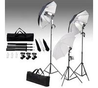 vidaXL Kit de studio photo avec ensemble d'éclairage et toile de fond