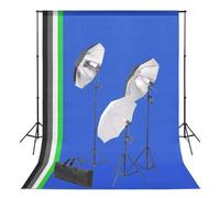 VidaXL Kit de studio photo avec toile de fond et jeu d'éclairage
