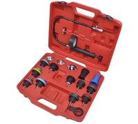 vidaXL Kit de testeur de pression du radiateur 18 pcs