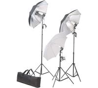 Ensemble d'Eclairage de Studio Trépieds Parapluies Lampes Photo Vidéo