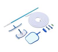 vidaXL Kit d'entretien de piscine 91738 9 pièces Blanc G