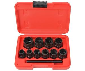 vidaXL Kit d'extracteur de boulons/d'écrous endommagés Acier 11 pcs