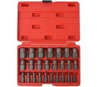 Kit d'extracteurs de vis à cannelures multiples Acier 25 pièces