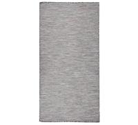 vidaXL Kit mini de porte coulissante de grange Acier au carbone 152 cm