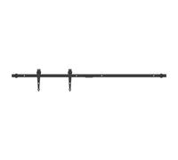 vidaXL Kit mini de porte d'armoire coulissante 122 cm acier au carbone, kit de matériel de porte coulissante, rail de porte coulissante, cintre de porte coulissante