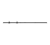 vidaXL Kit mini de porte coulissante de grange Acier au carbone 183 cm