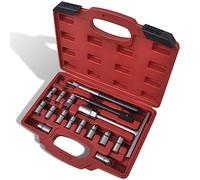 vidaXL Kit Rectificateur Siège d'Injecteur Diesel 17 pcs Coffret Outil Moteur